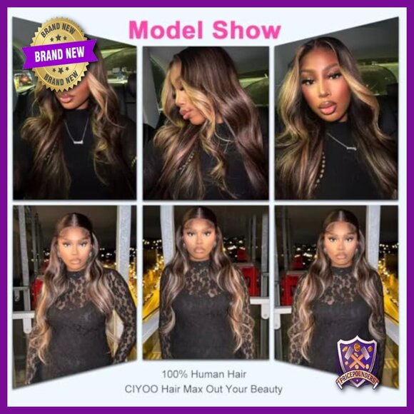 30 Inch Human Hair Lace Front Wig 13x6 Body Wave 180 Density Pre Plucked main image 5